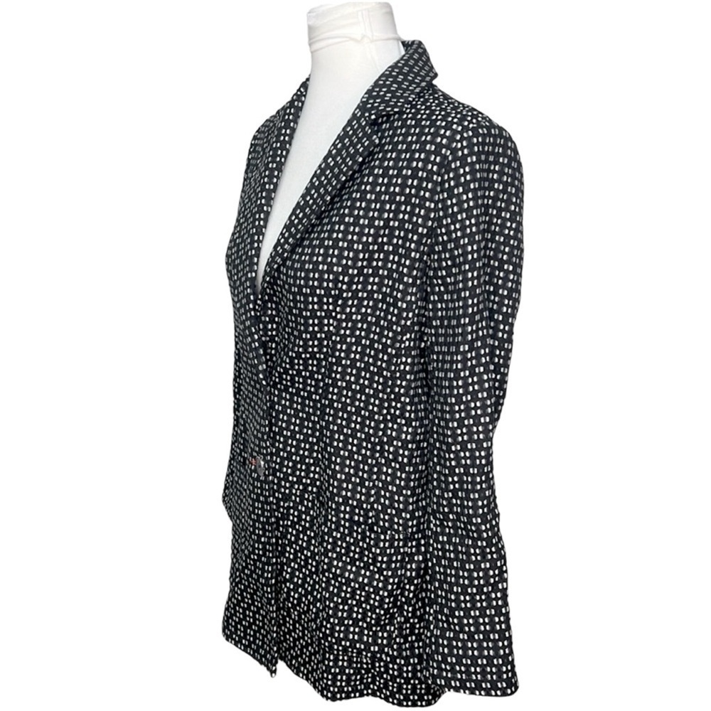 Anthropologie Printed Jacket Black White - Picture 4 of 9